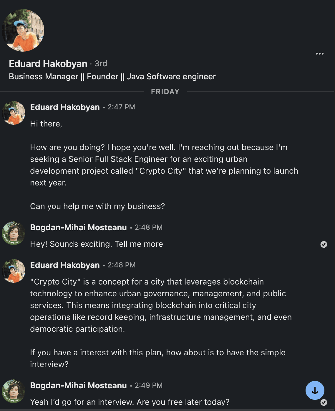 Conversation 1 Part 1