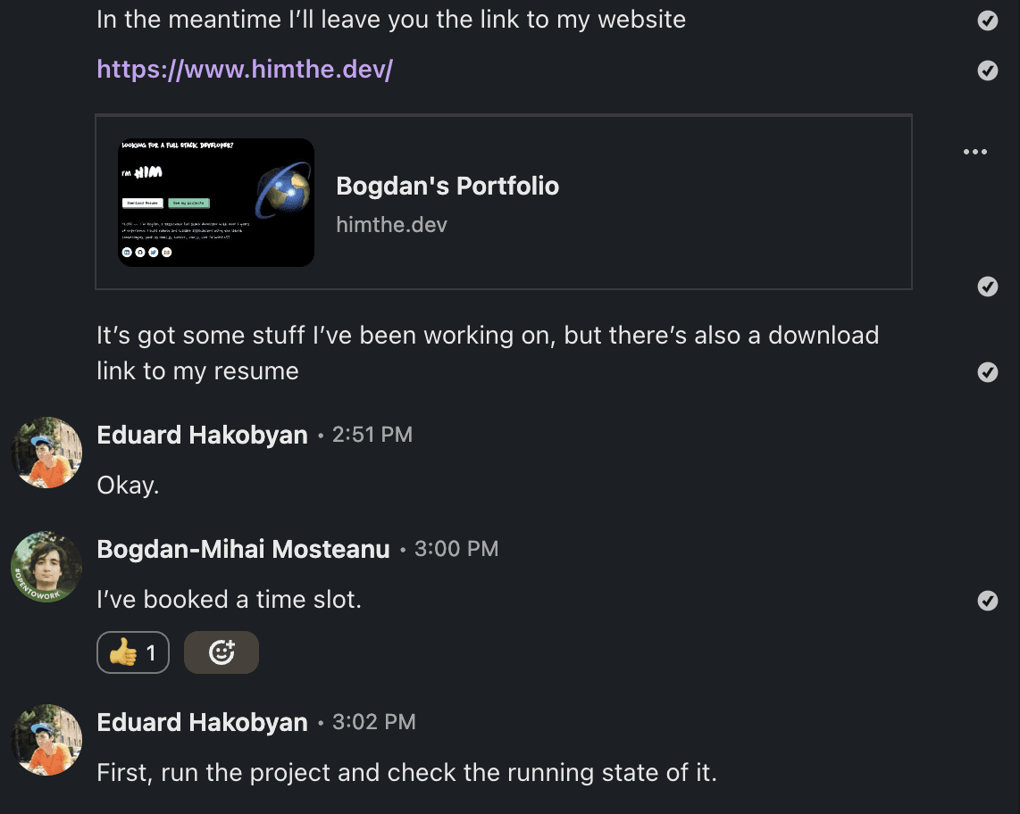 Conversation 1 Part 3